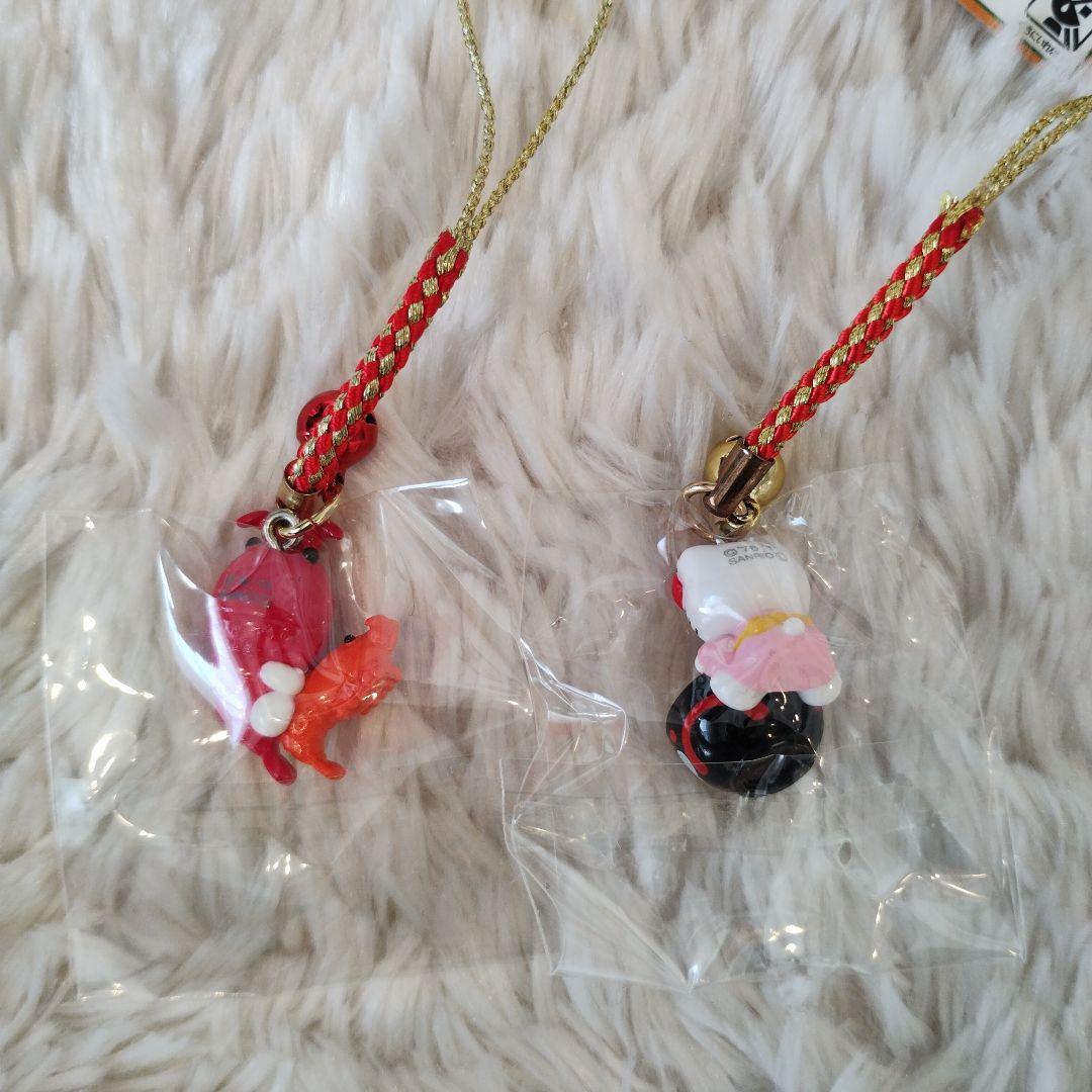 ご当地キティ 三重限定 伊勢エビ 伊勢うどん 根付けストラップ 2つセット レア