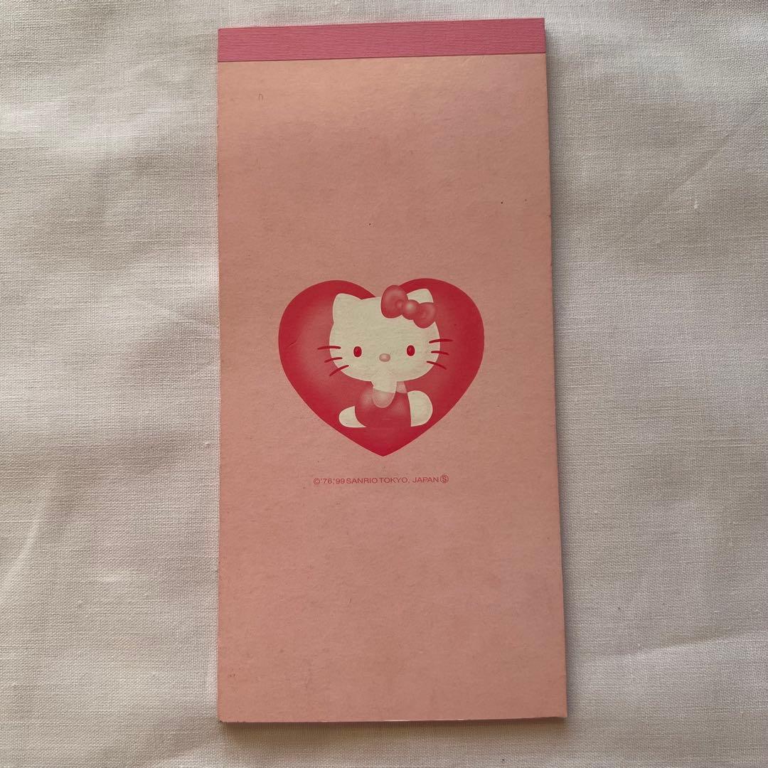 希少❤️キティちゃん　一筆せん　メモ帳　平成レトロ