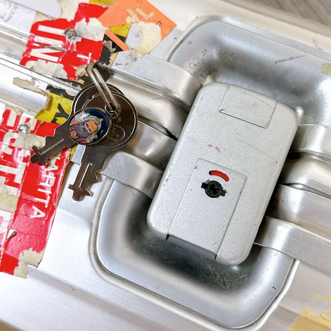 【希少】 RIMOWA 929.70 2輪ローリングトロリー ビンテージ 青ロゴ