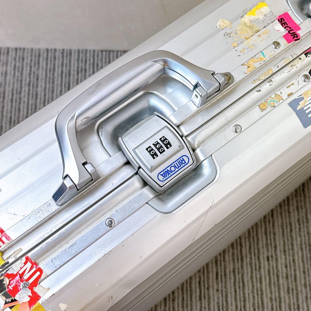 【希少】 RIMOWA 929.70 2輪ローリングトロリー ビンテージ 青ロゴ