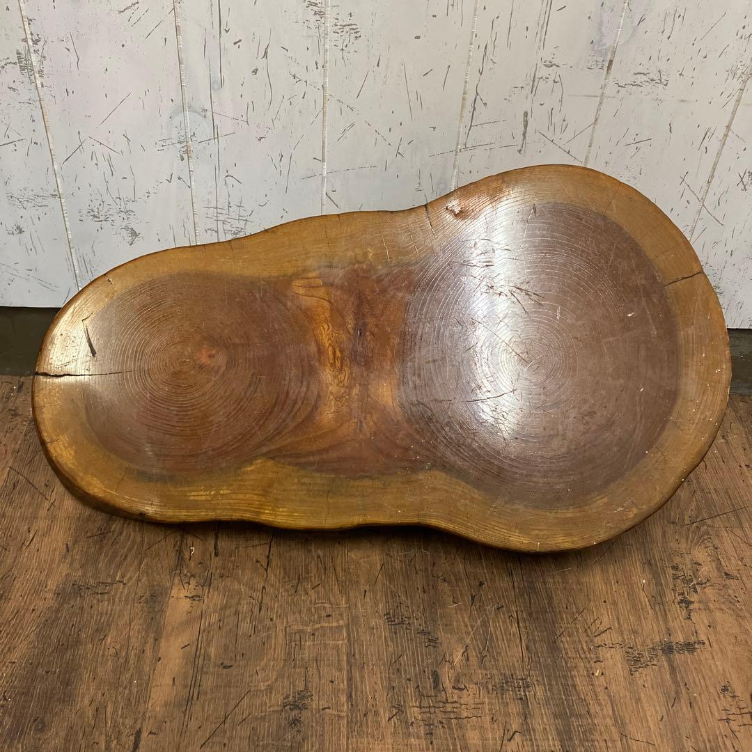 B-3 座卓 木製 花台 飾り台 木目 天然木 無垢材 古民家 民芸品