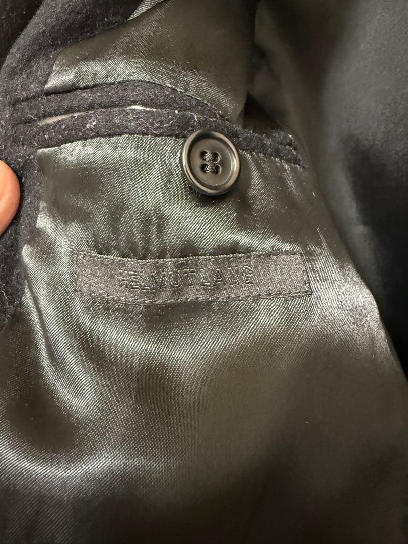 Helmut lang／ヘルムートラング／ブラック チェスターコート サイズ40