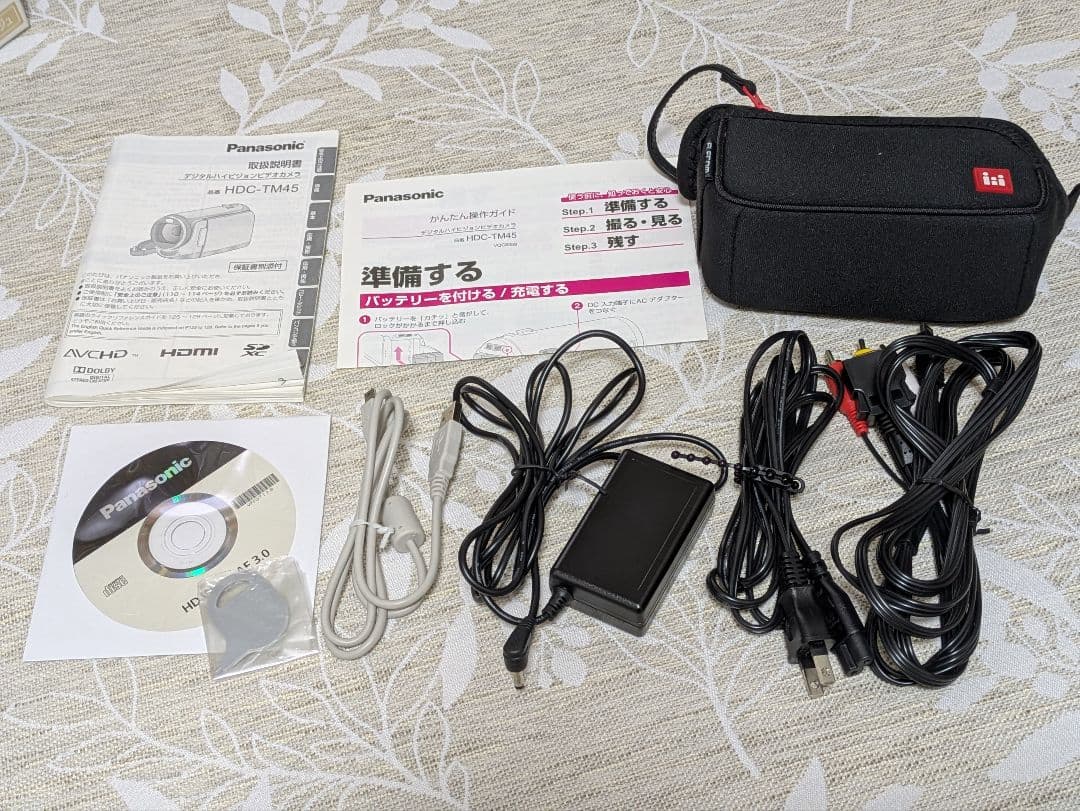 【美品】Panasonic HDC-TM45 デジタルハイビジョンビデオカメラ