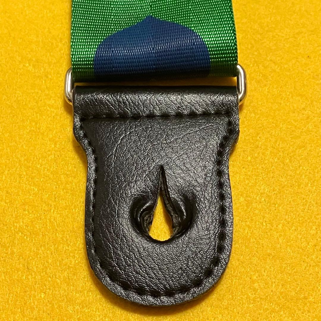 FERNANDES hide グリーンハート ギターストラップ イエローハート