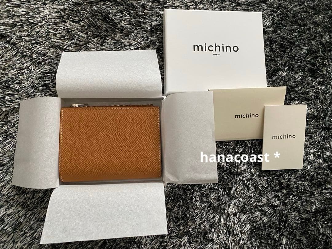 michino Paris ミチノ　パリ　バイフォルドジップウォレット　ゴールド