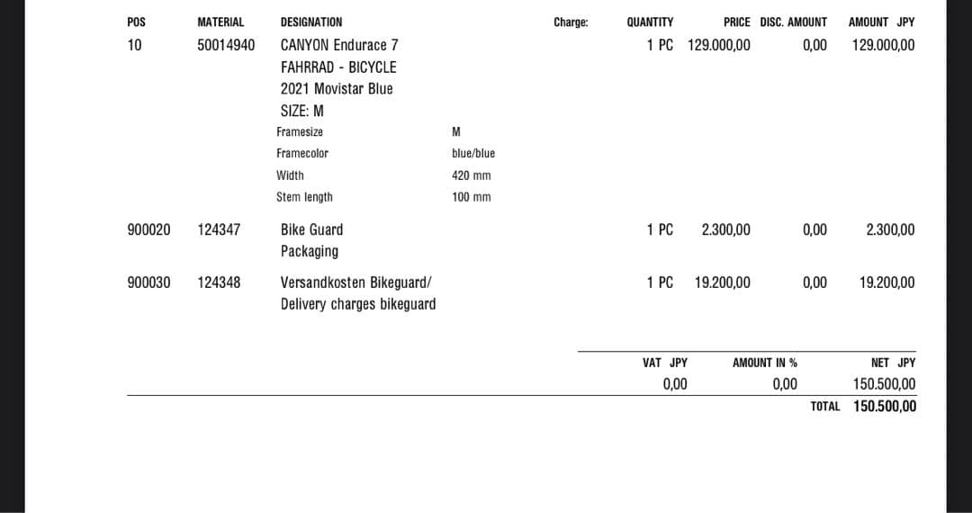 【ゆかちん】2021年式 CANYON endurance7