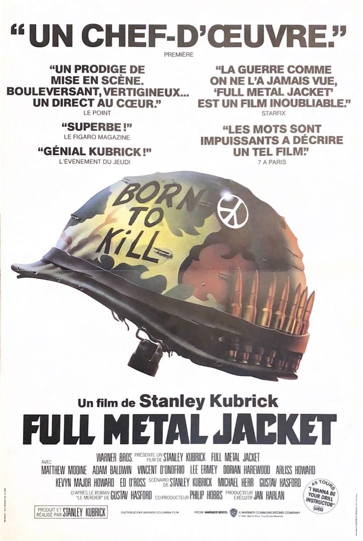 【1枚のみ】フルメタルジャケット　フランス版ポスター　スタンリーキューブリック