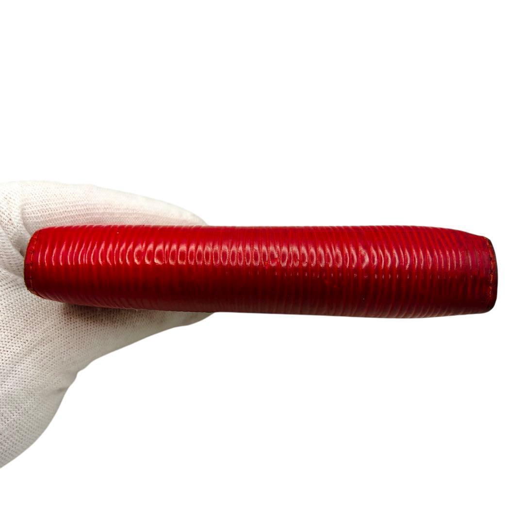 Louis Vuitton エピ レッド レディース 折財布 7101