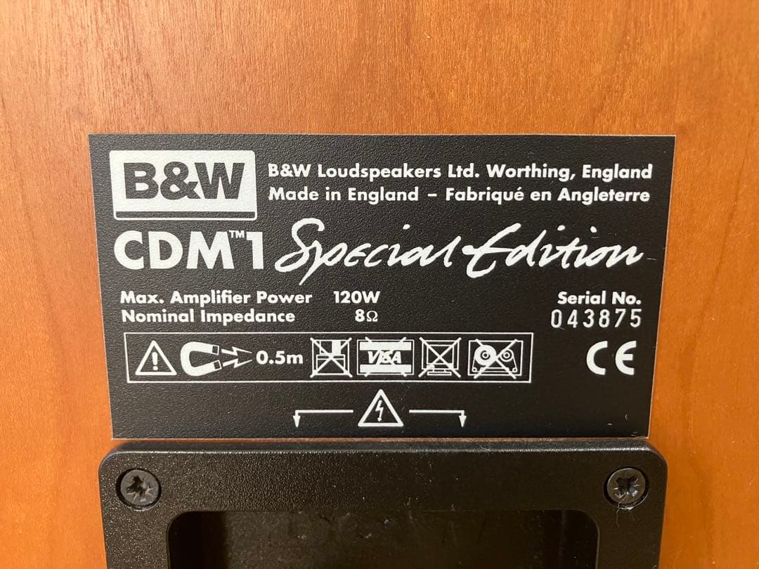B&W CDM1 Special Edition ブックシェルフ型スピーカーペア