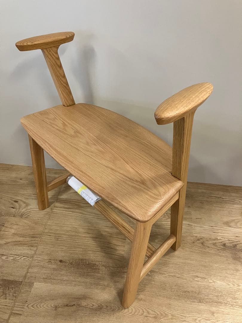 オーク無垢材　アシストスツール　展示品