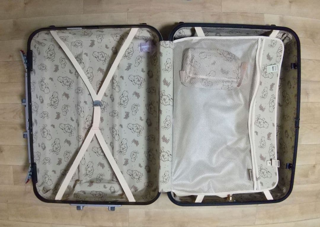 ウィニー・ザ・プー キャリーケース グレー