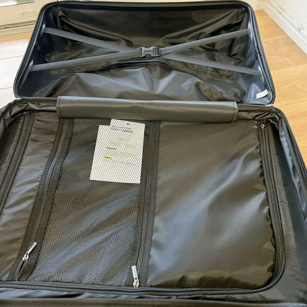 新品 スーツケース Lサイズ 100L キャリーケース 大容量 TSA シルバー