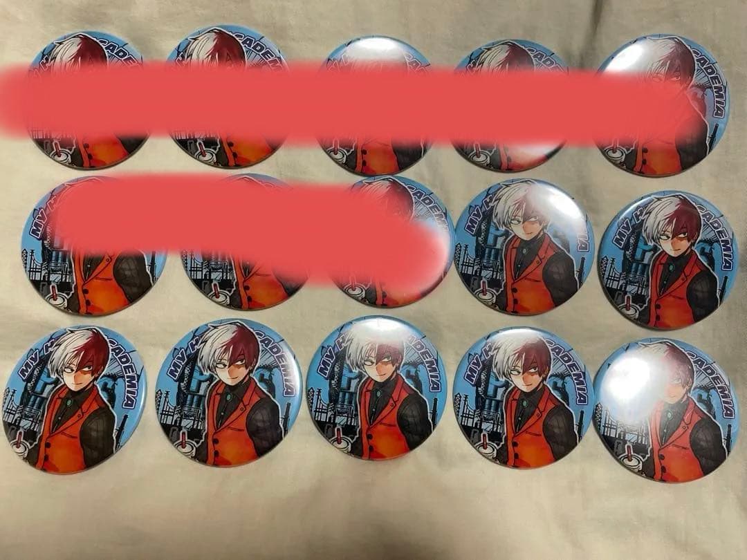 僕のヒーローアカデミア 轟焦凍 缶バッジ 15個 まとめ売り 75mm