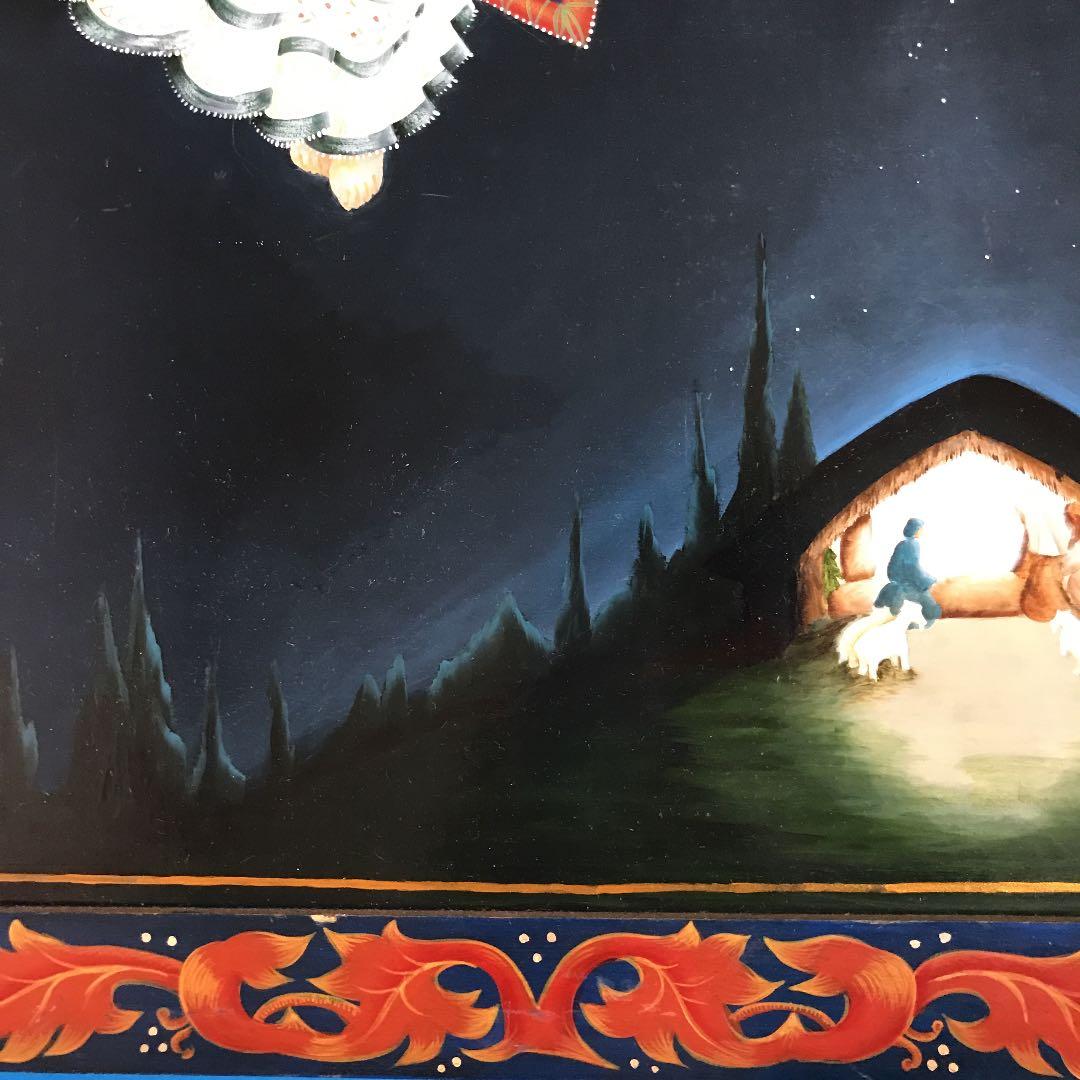 トールペイント作品　壁掛け絵画　アクリル