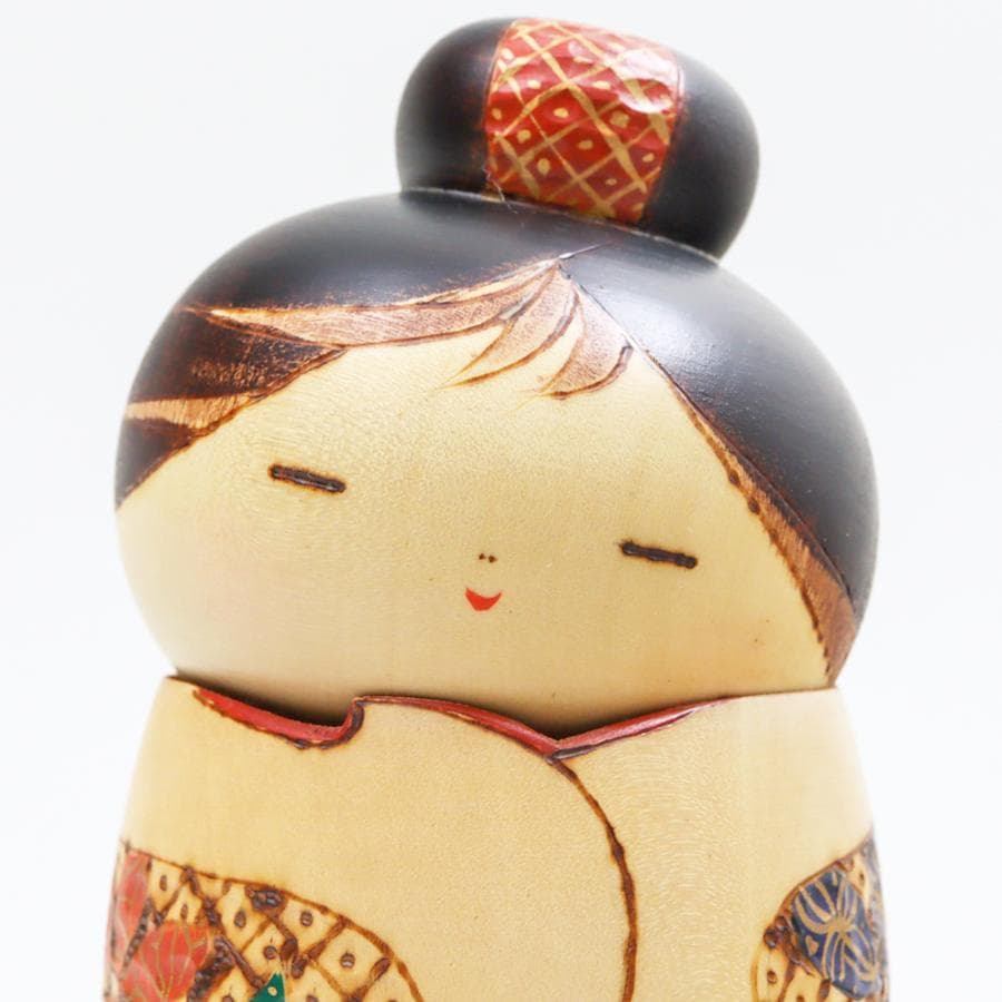 加藤龍雄 創作こけし 郷土玩具 置物 栞 箱付き