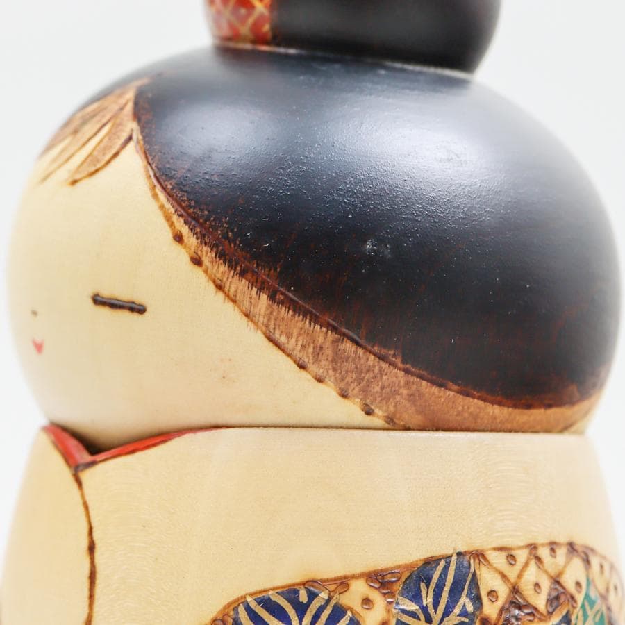 加藤龍雄 創作こけし 郷土玩具 置物 栞 箱付き