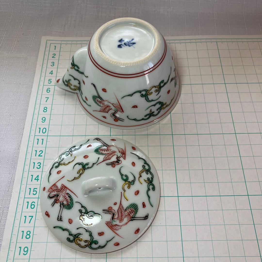 三浦竹泉造　雲鶴文　宝瓶