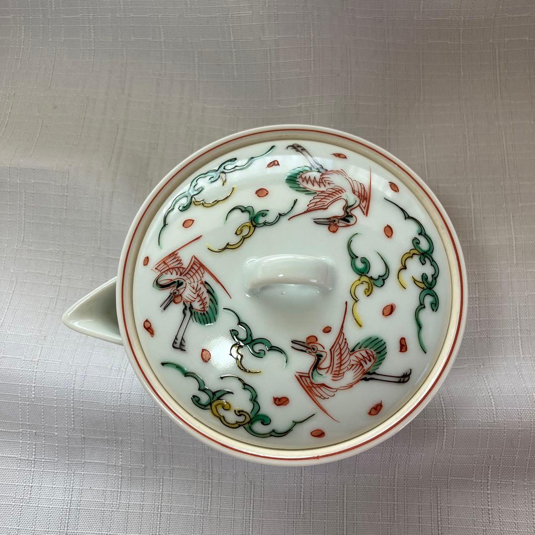 三浦竹泉造　雲鶴文　宝瓶