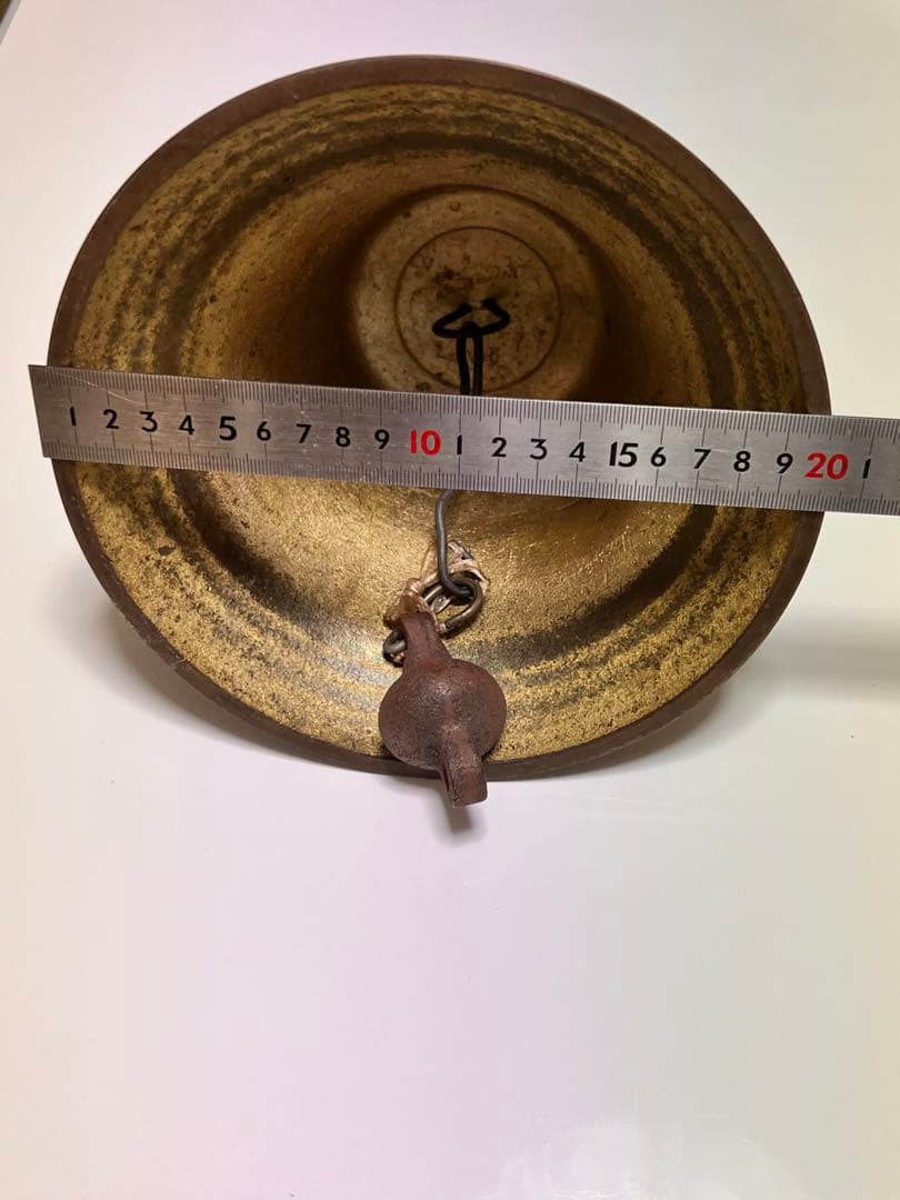 真鍮ベル .（銅と亜鉛の合金）約20センチ