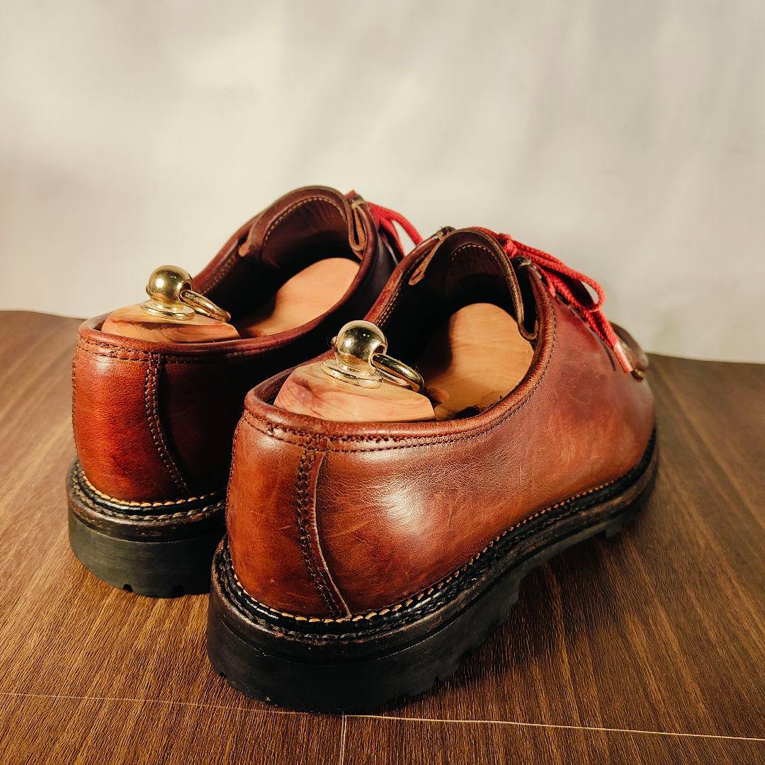 【高級ヴィンテージ】国内レザー工房製　Uチップ厚革オイルドレザー シャンボード系