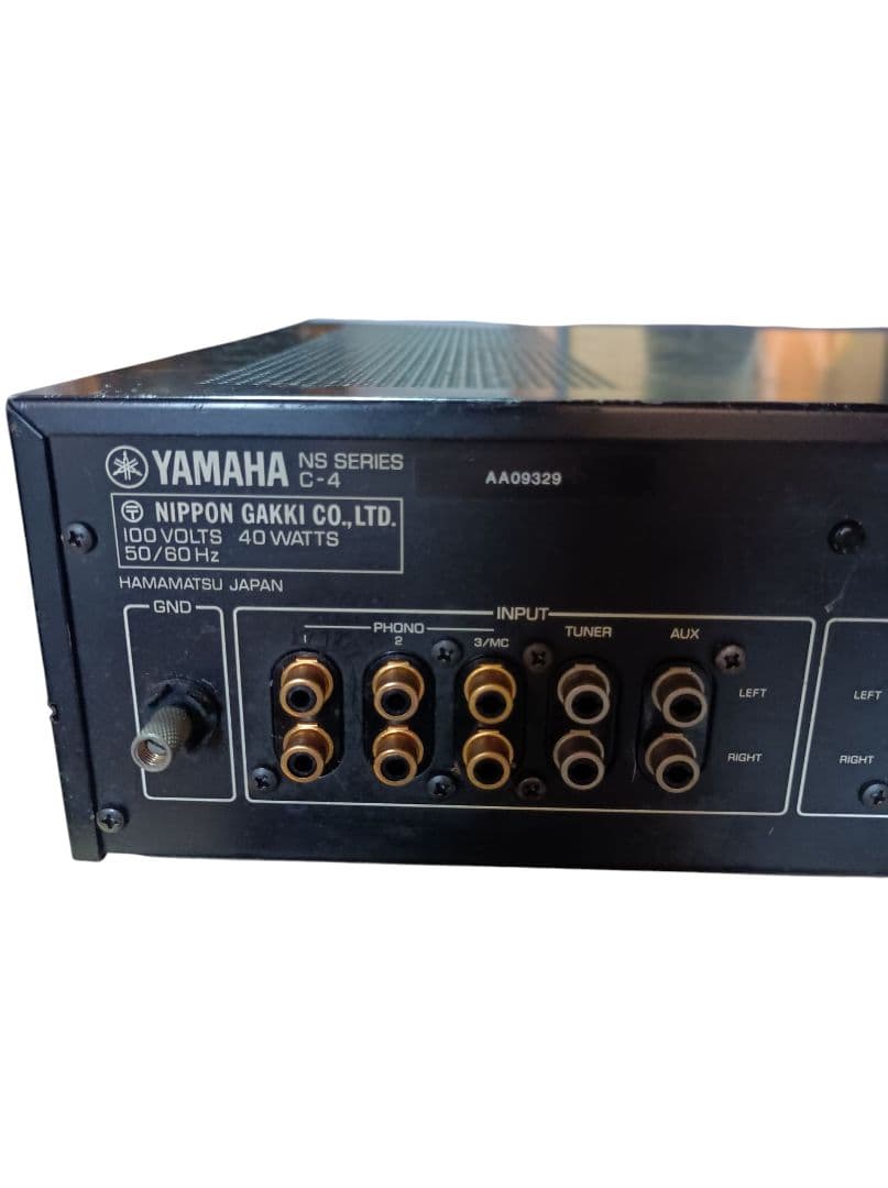 YAMAHA C-4 プリアンプ 動作確認ですがジャンク