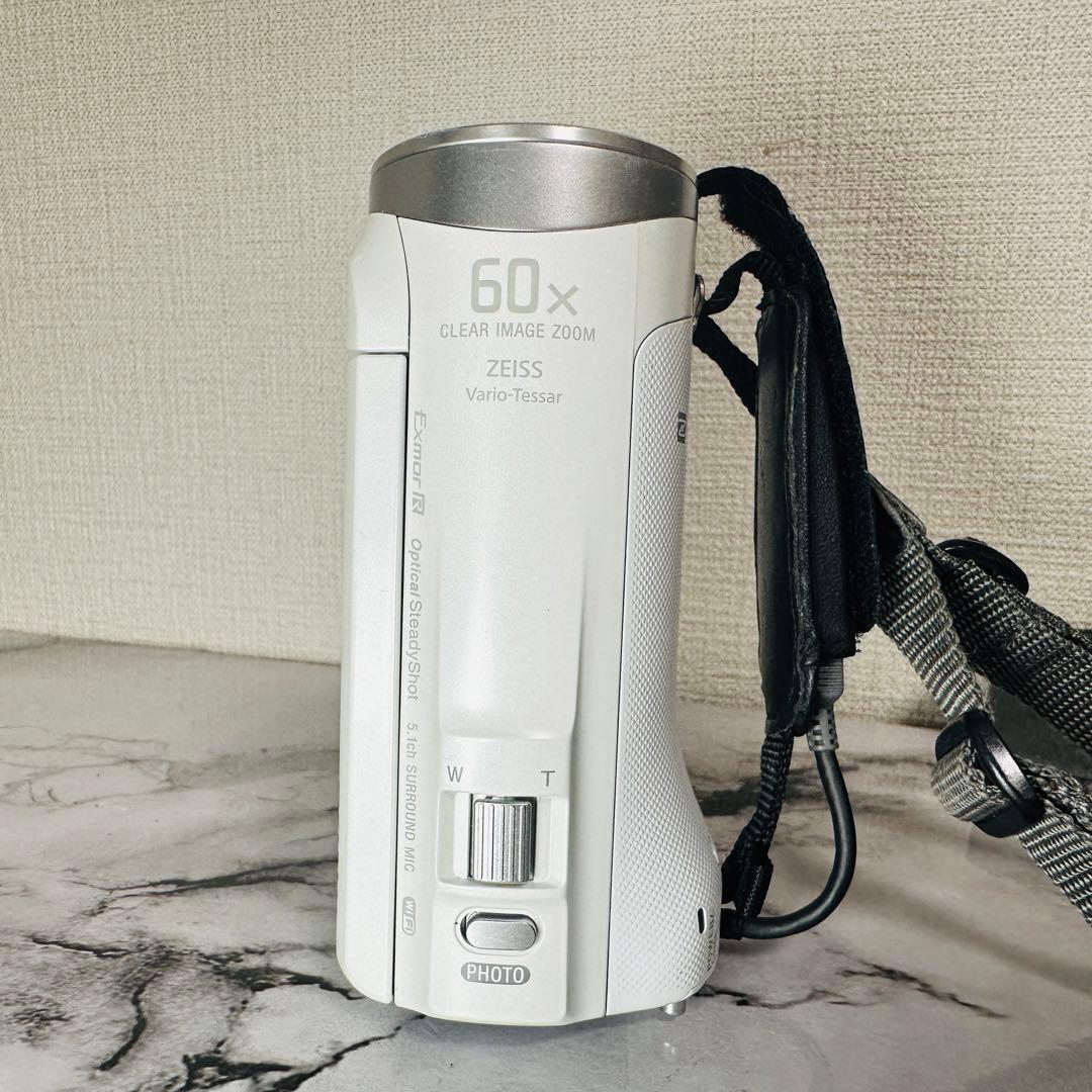 SONYハンディカム　HDR-CX485 ホワイト　Wi-Fi対応