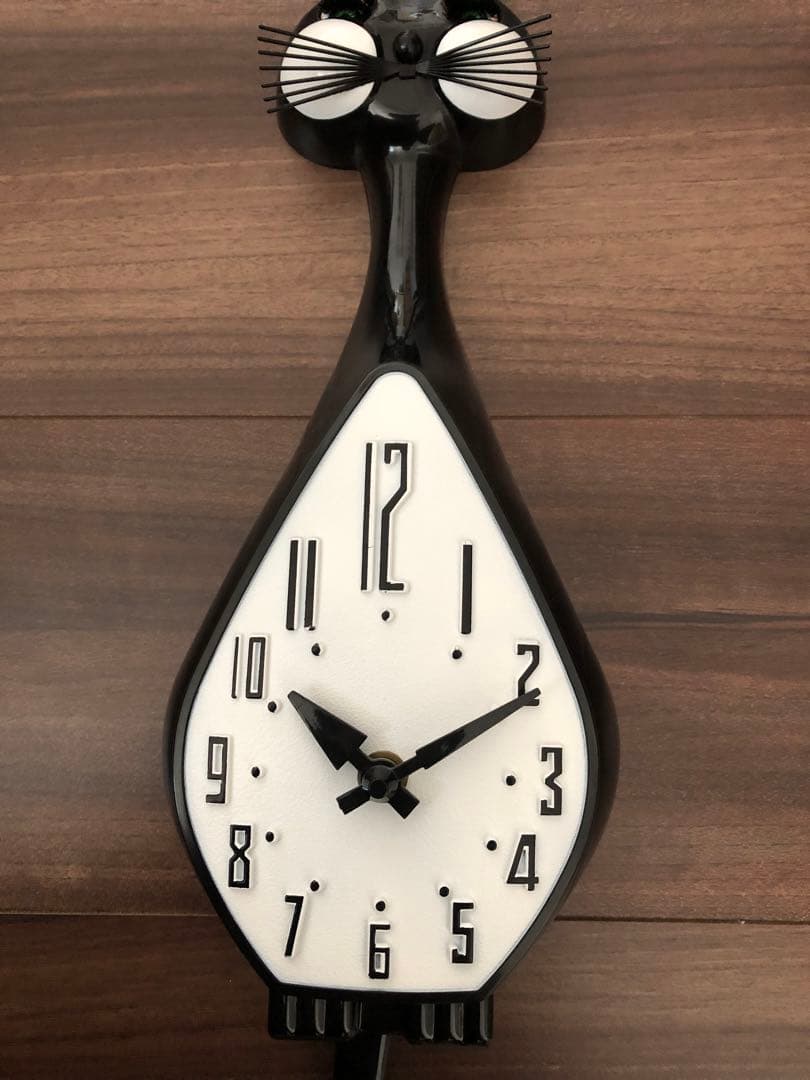 50sレプリカ SIMONE CAT CLOCK 掛け時計