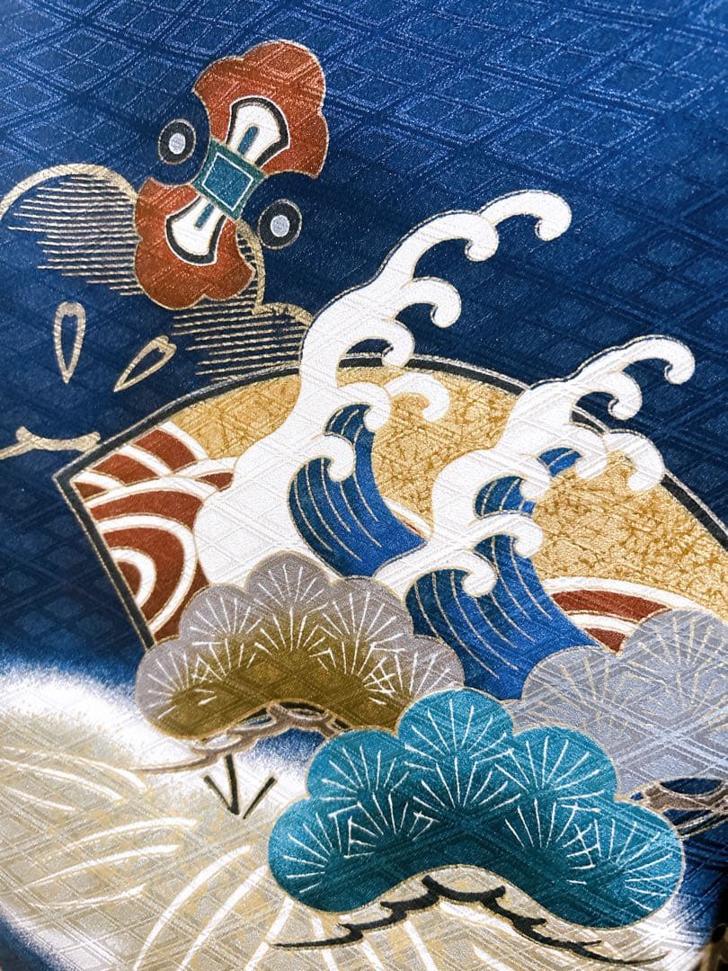 人気の兜柄♡七五三　5歳　男の子　セット　一式　紺色系