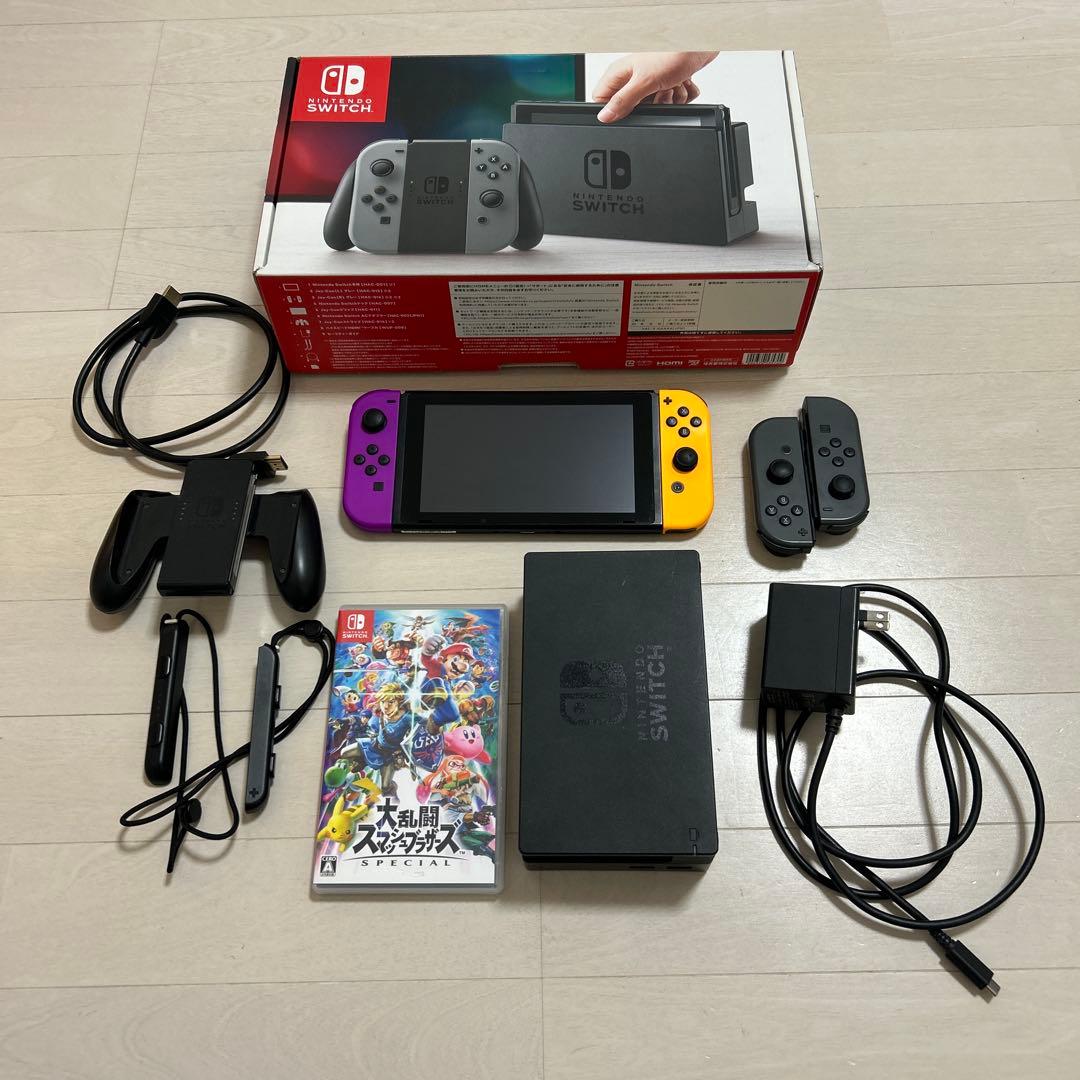 Nintendo Switch オレンジ・紫 Joy-Con スマブラ付き