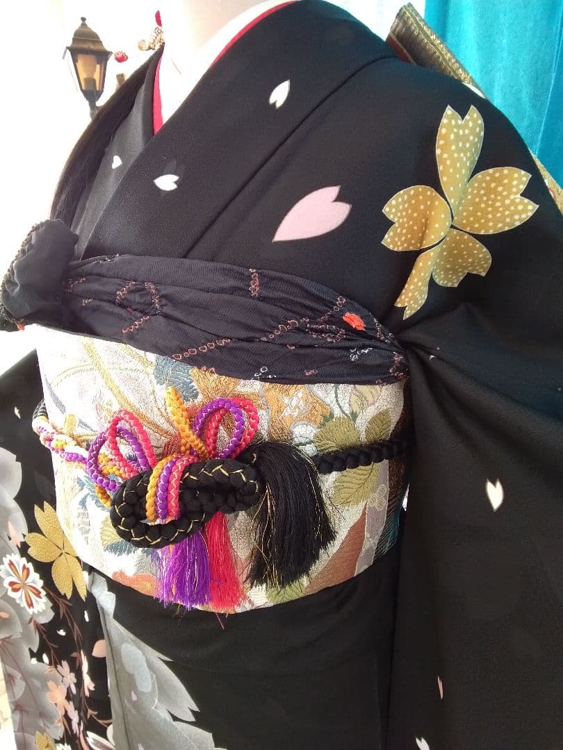 振袖フルセット、正絹振袖成人式、重ね衿帯揚げ帯締め、西陣袋帯、長襦袢