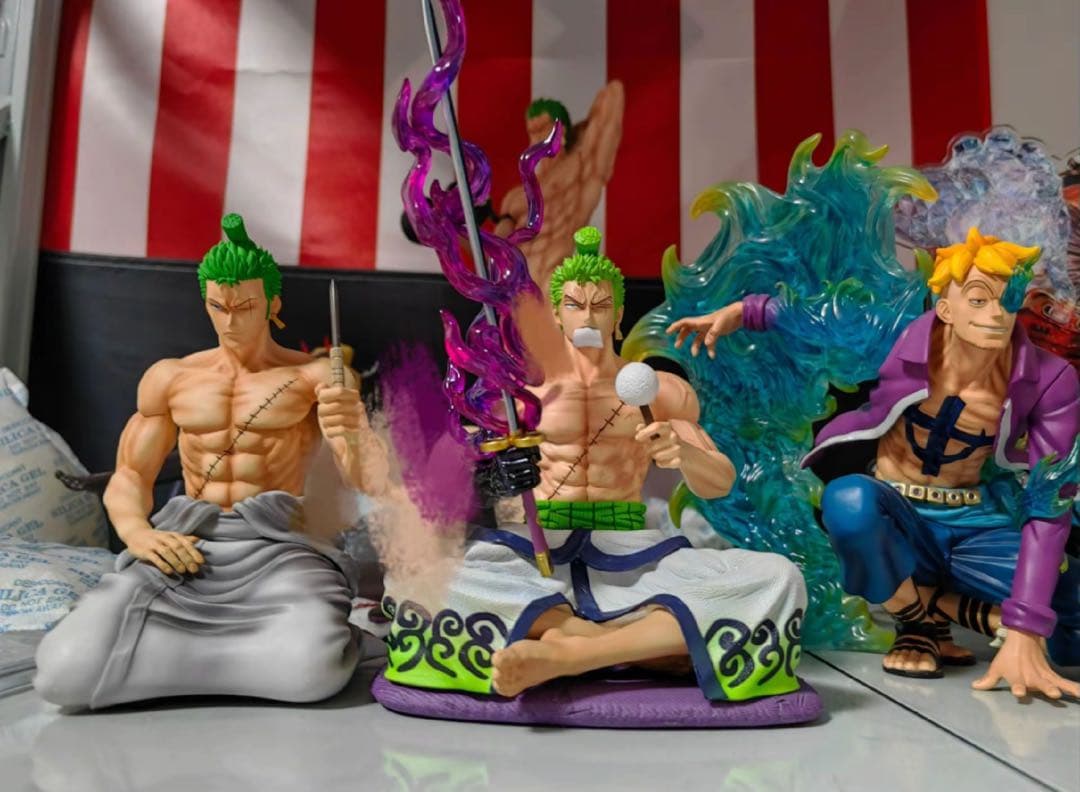 ワンピース 和の国 ゾロ フィギュア ガレージキット 塗装済み品1/8