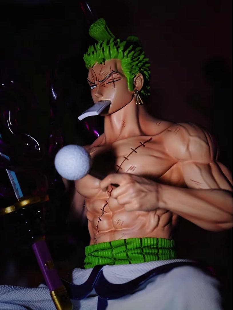 ワンピース 和の国 ゾロ フィギュア ガレージキット 塗装済み品1/8