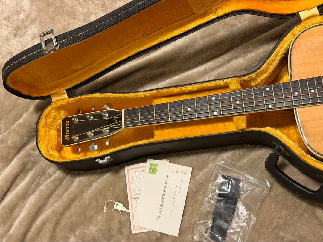 Morris F-20 モーリス アコースティックギター ハードケース付き