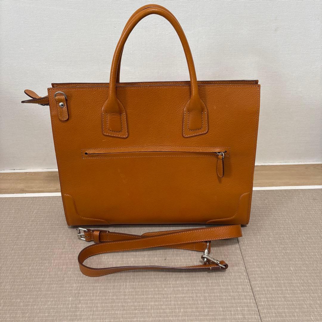 ソメスサドル ブラウン ビジネスバッグ 仕切り付き