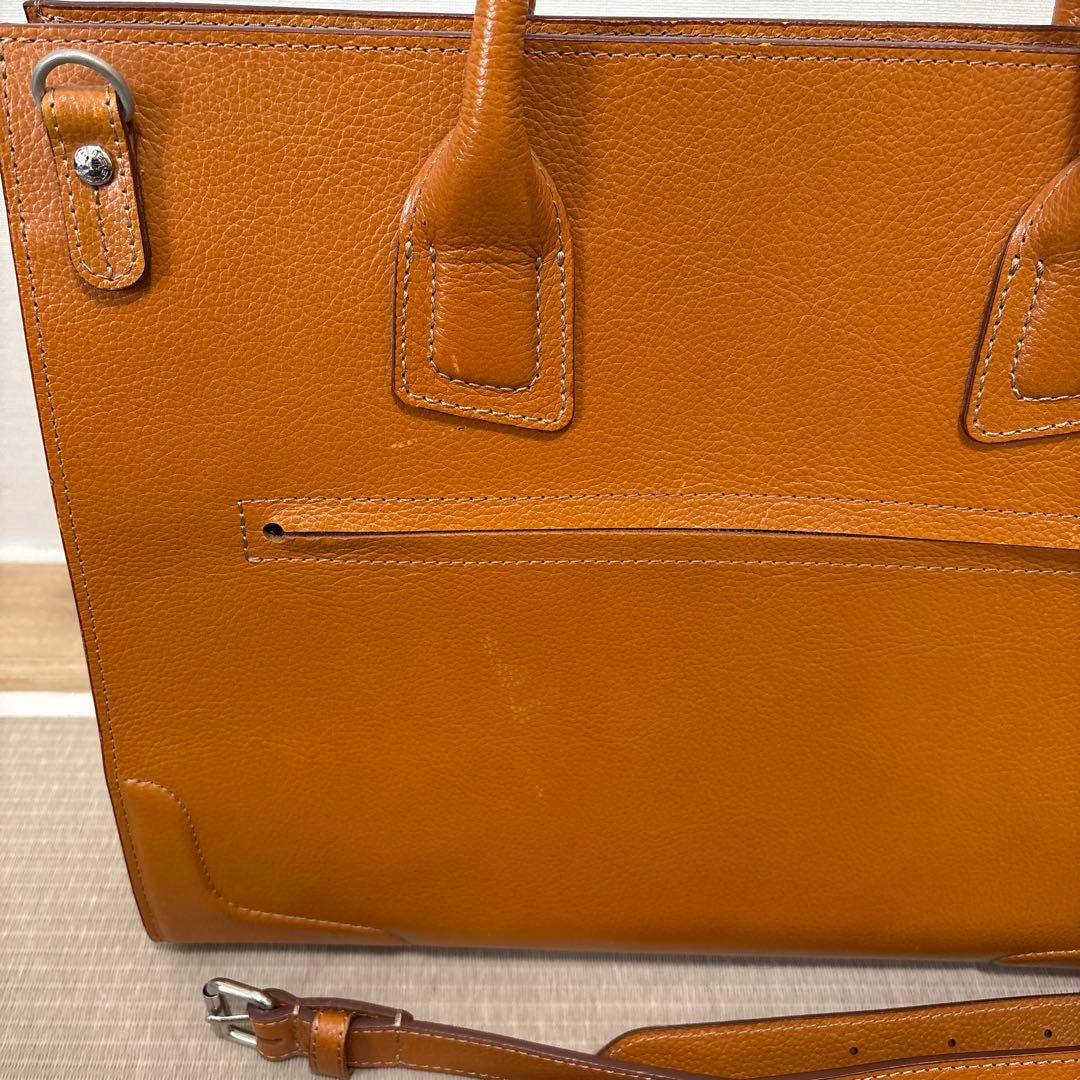 ソメスサドル ブラウン ビジネスバッグ 仕切り付き