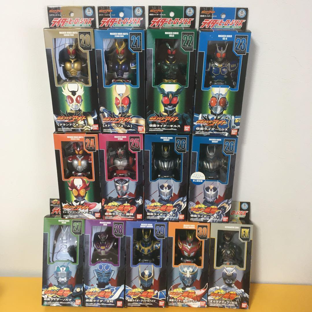 仮面ライダーアギト＆龍騎（×13箱セット）ソフビ　ライダーヒーローシリーズ