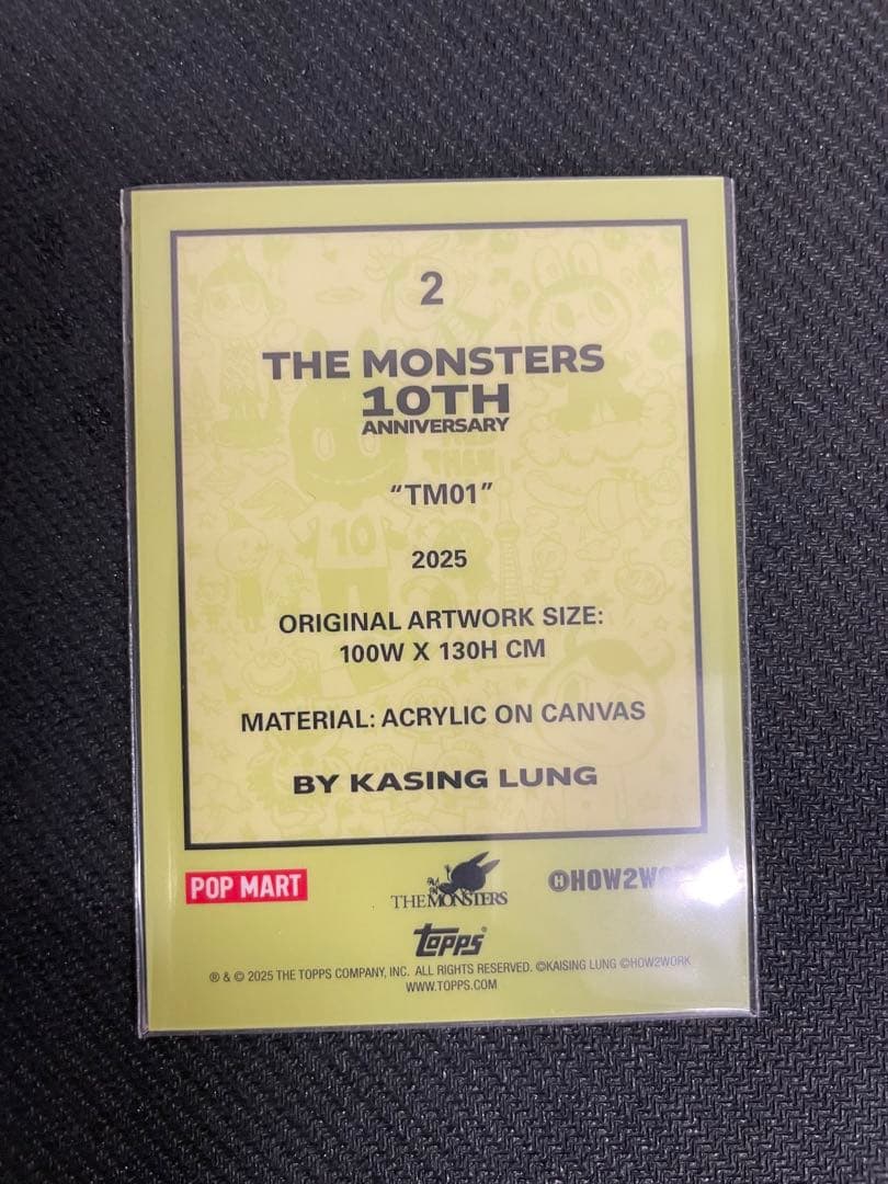 topps Labubu chrome TM01 プリントサイン　ラブブ