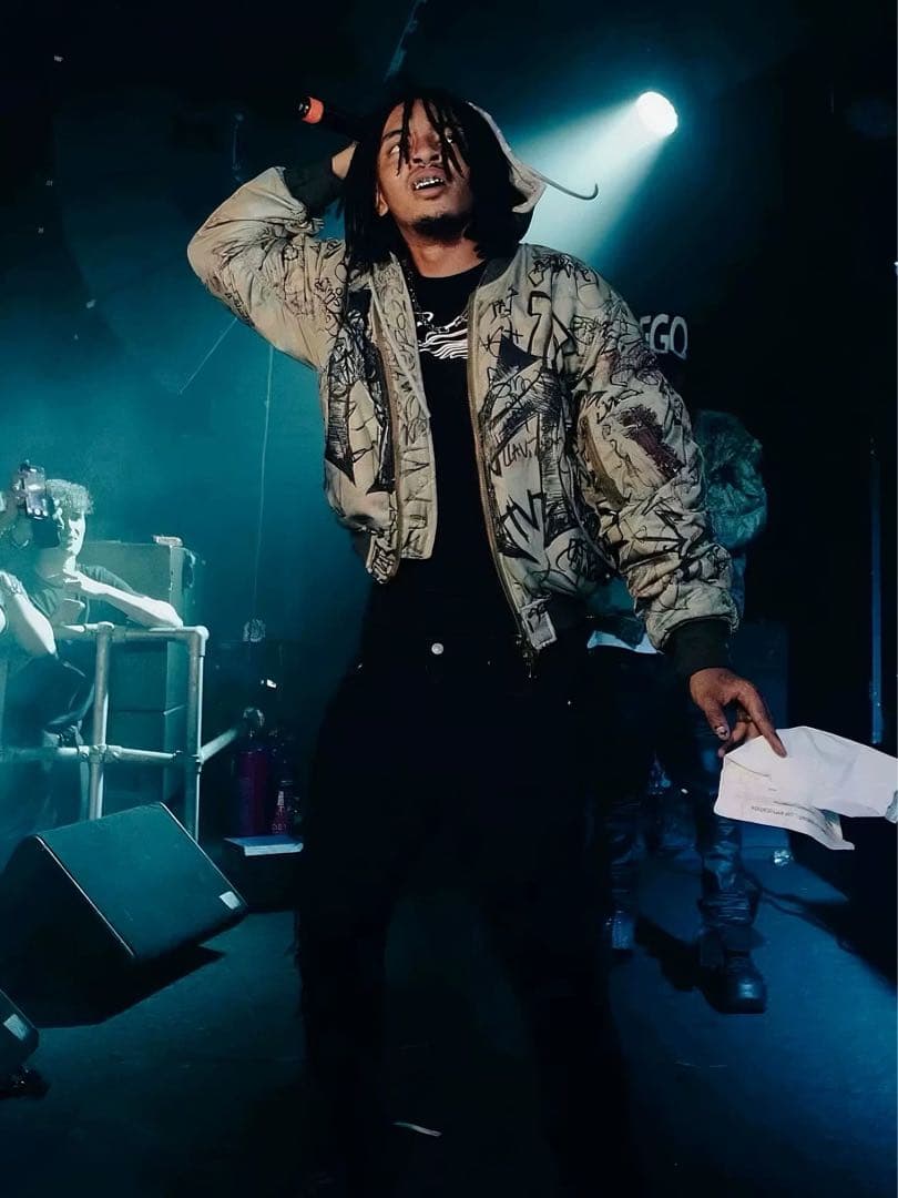 ジャケット・アウター mowalola graffiti bomber jacket