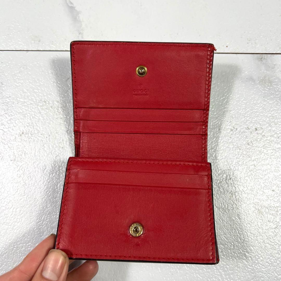 GUCCI グッチ GGスプリーム 2つ折り財布 さくらんぼ インターロッキング