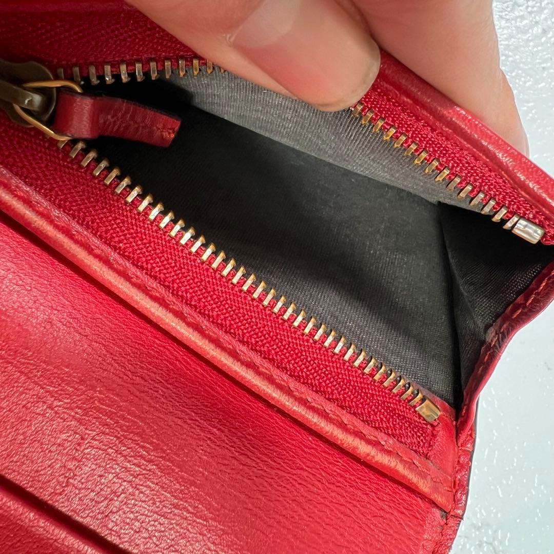 GUCCI グッチ GGスプリーム 2つ折り財布 さくらんぼ インターロッキング