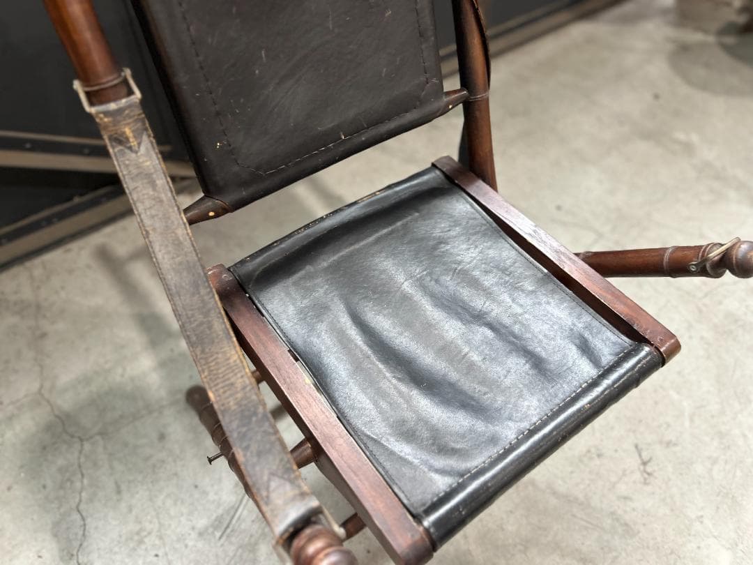 Vintage Folding Chair / フォールディングチェア｜レザー