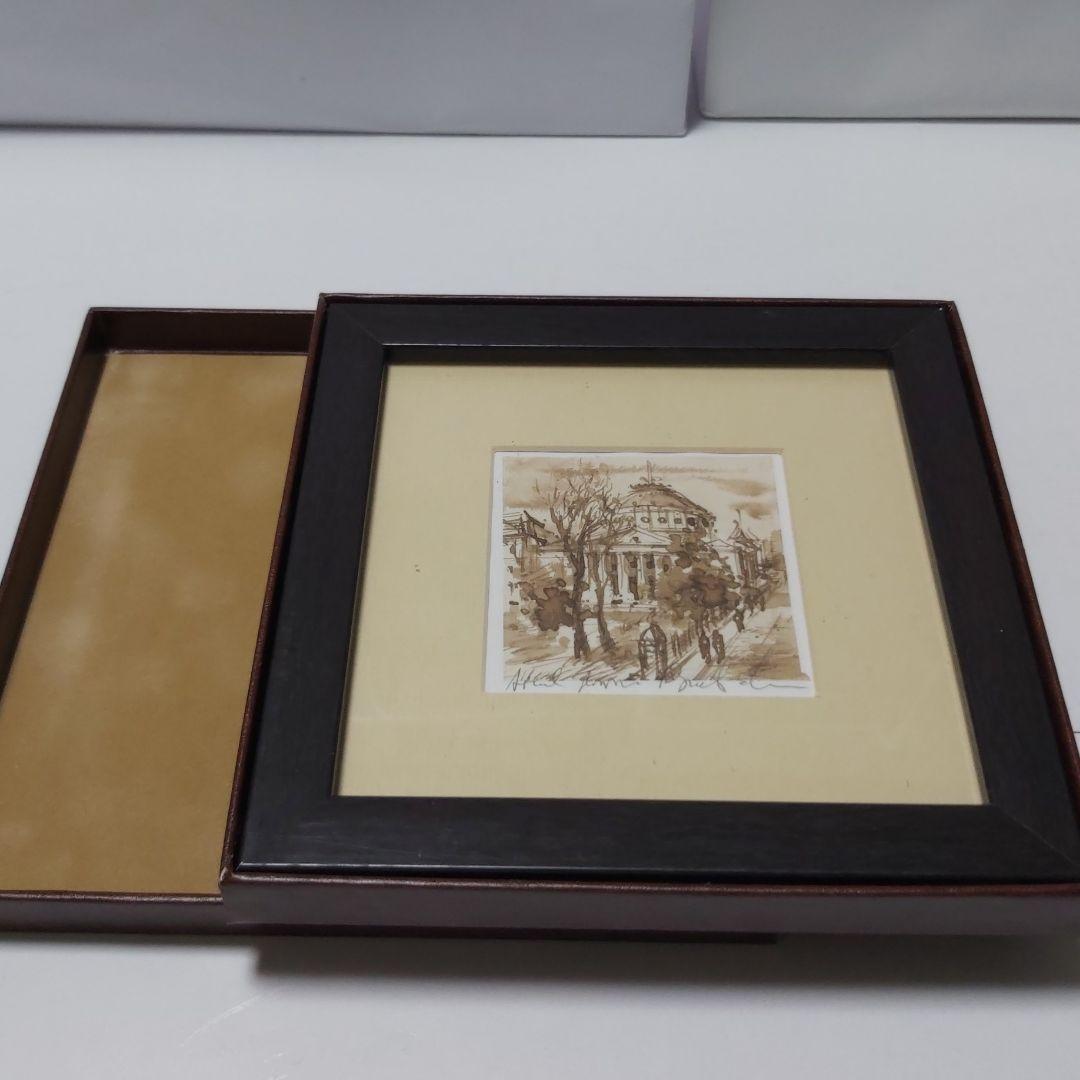 ルーマニア 作家 手描き アート 絵画 ブカレスト アテネ音楽堂 サイン入り