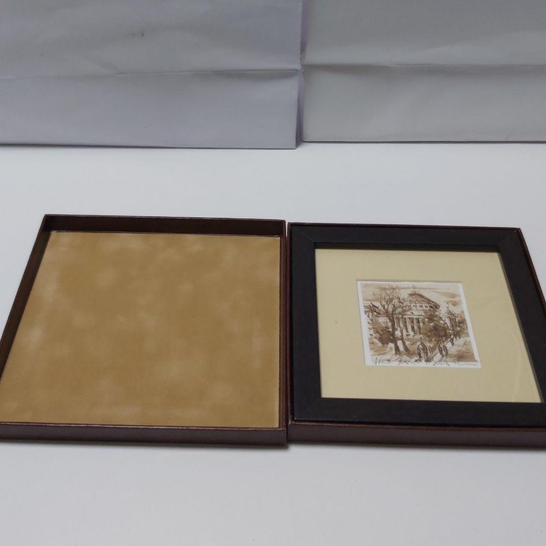 ルーマニア 作家 手描き アート 絵画 ブカレスト アテネ音楽堂 サイン入り