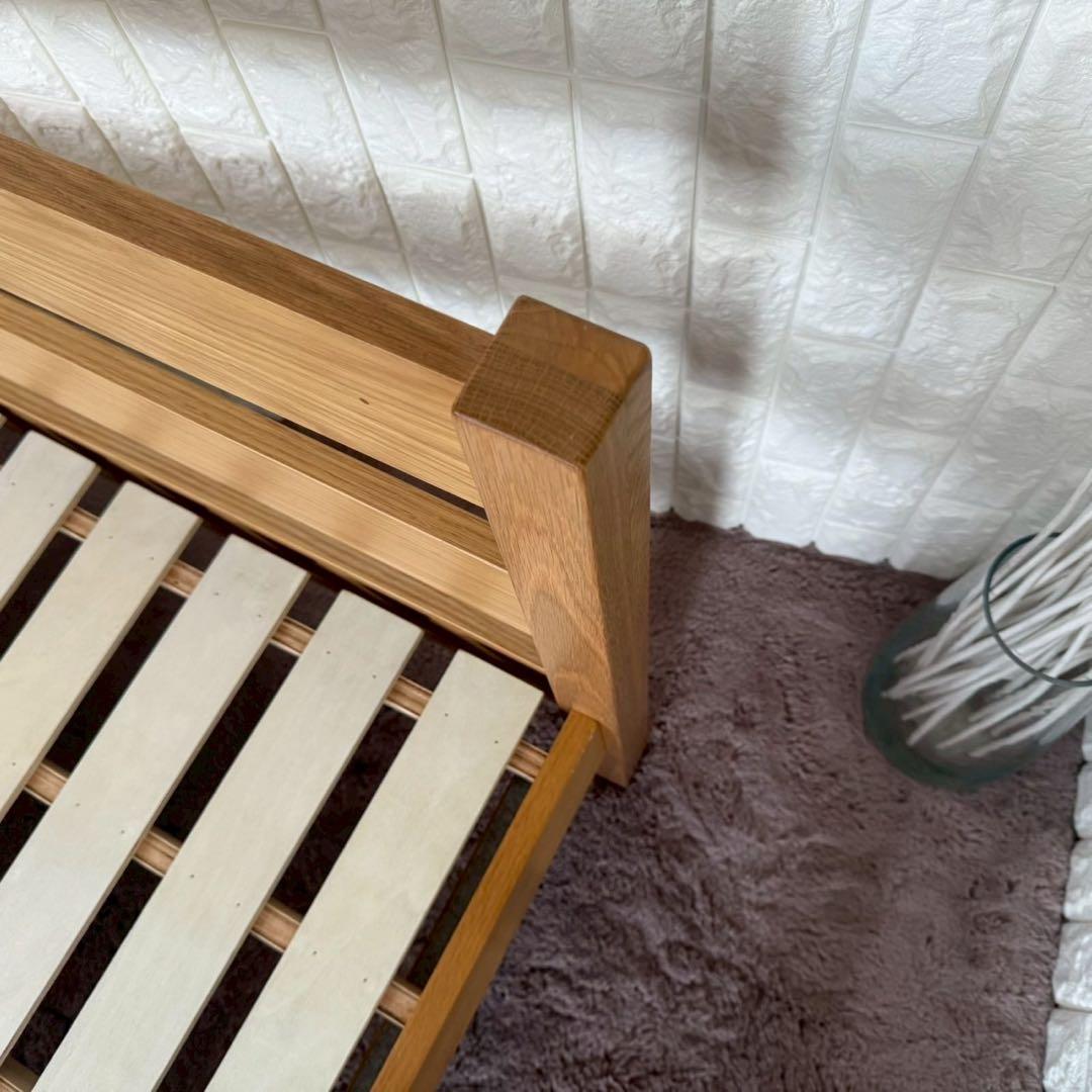 都内23区送料無料✨無印✨シングルベッドフレーム　オーク材突板