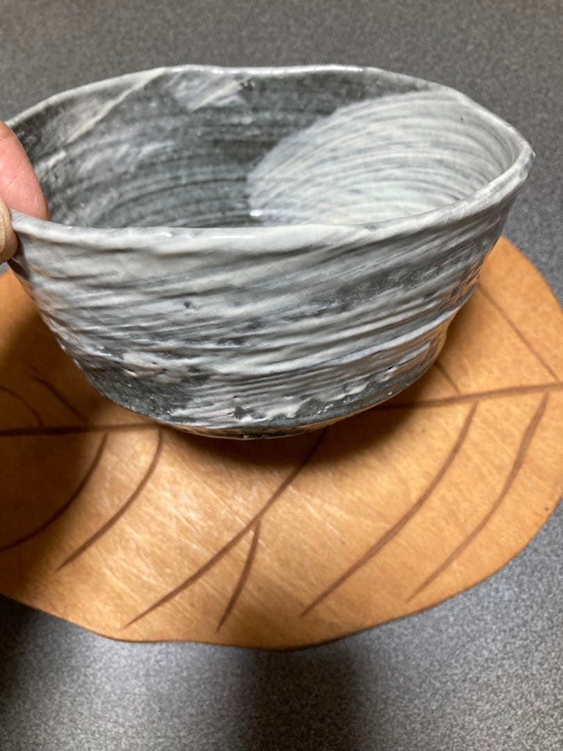 刷毛目抹茶碗　美術品