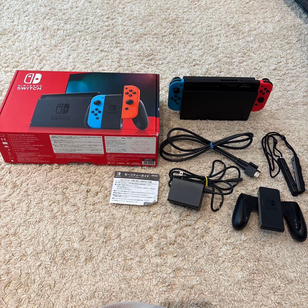 美品★Nintendo Switch 本体 ネオンブルー/ネオンオレンジ