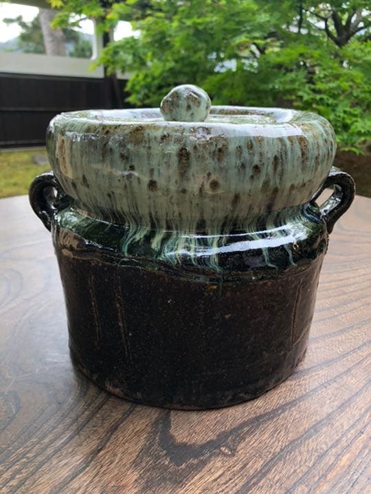 田中佐次郎　朝鮮唐津　水指　茶道具② k