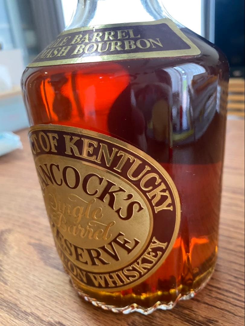 新品箱付ハンコックリザーブシングルバレル 750ml 44.5%バーボン