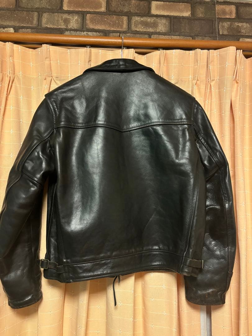 エアロレザー　ハイウェイマン　ブラック　38