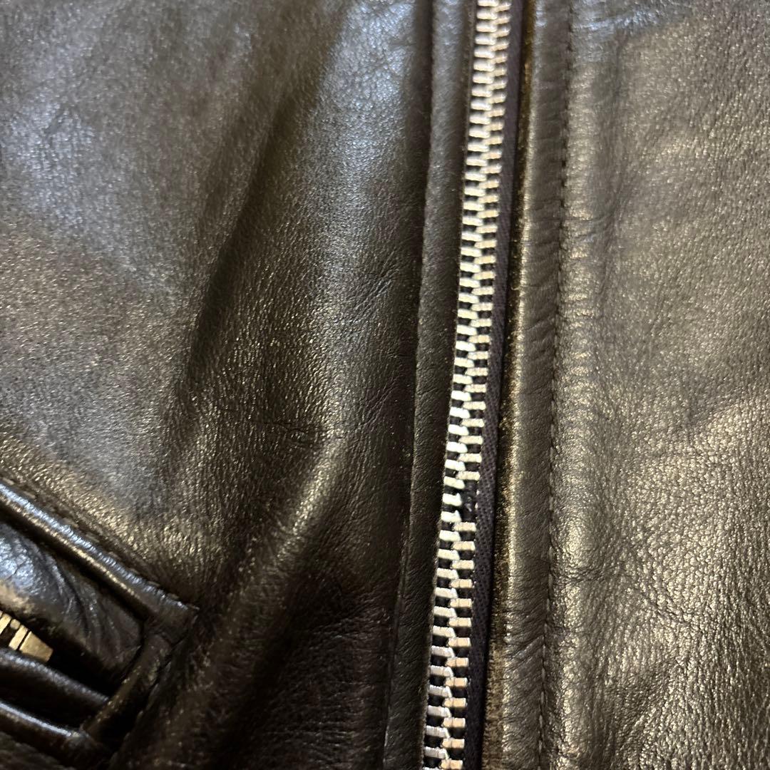 名作 ショット 70s 牛タグ 前期 シングルライダース 逆ハ レザージャケット